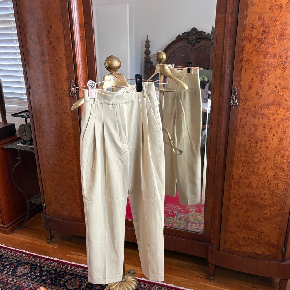 Pixie Market Black and Cream High-Waisted Pants-- Duplicate - Picture 5 of 7